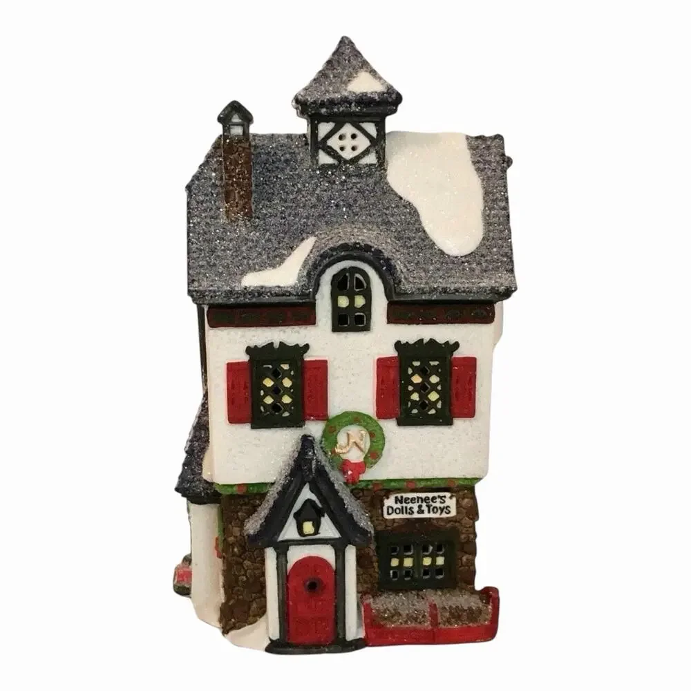 Vintage 1991 ORIGINAL Dept 56 “Neenees Dolls and Toys” Handpainted NEW Retired